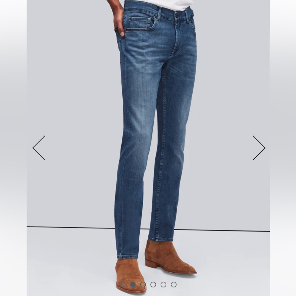 7 For All Mankind blue Slimmy denim jeans